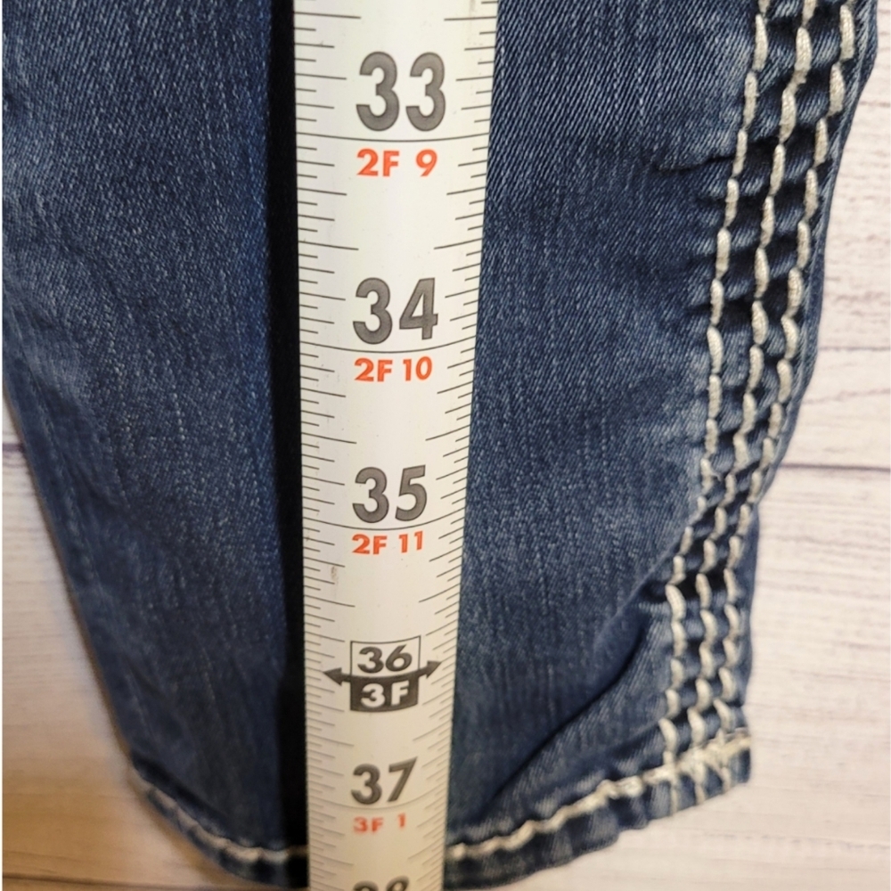 Rock Revival Women’s AIDA Skinny Jeans Low Rise Denim Rhinestone Dark Wash 26 - Picture 12 of 14